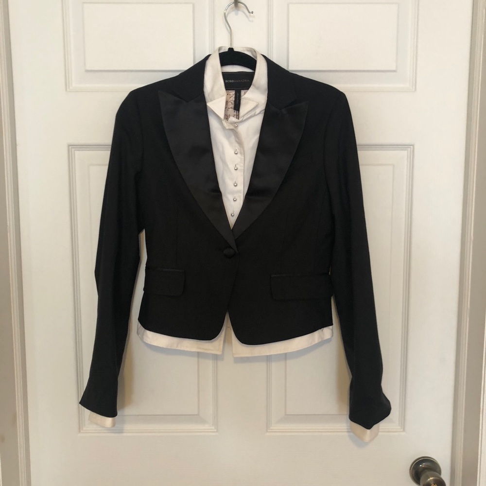 BCBGMaxAzria tuxedo jacket/ blazer